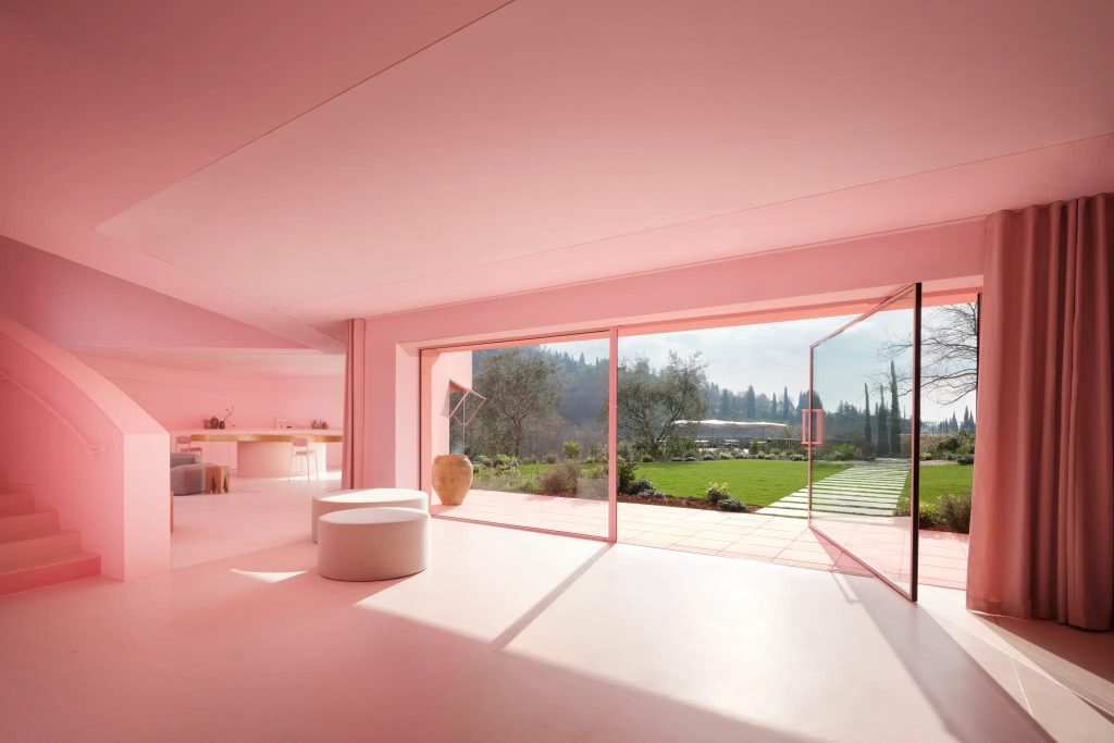 interior of Domaine de la Rose