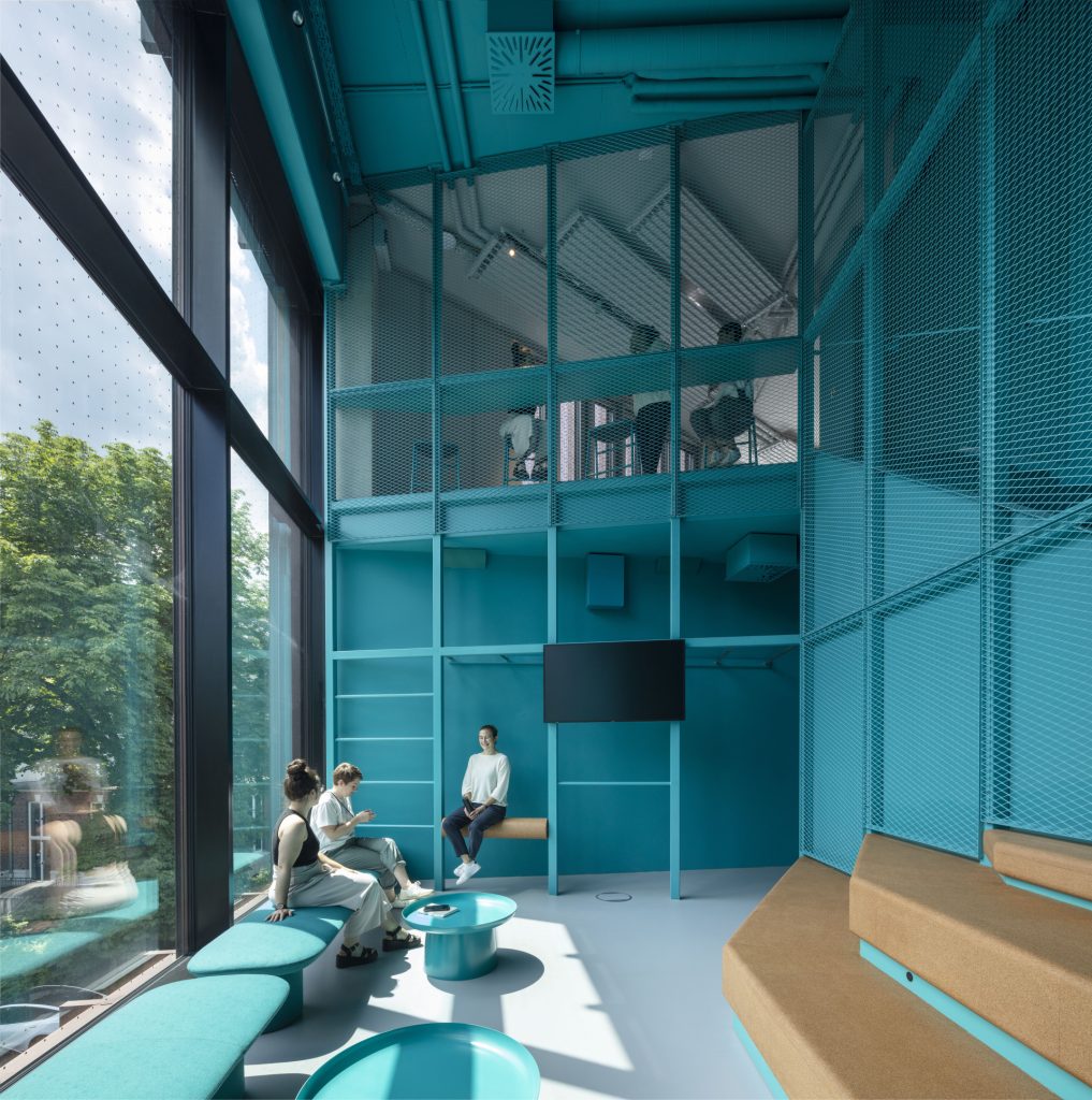 space in cyan