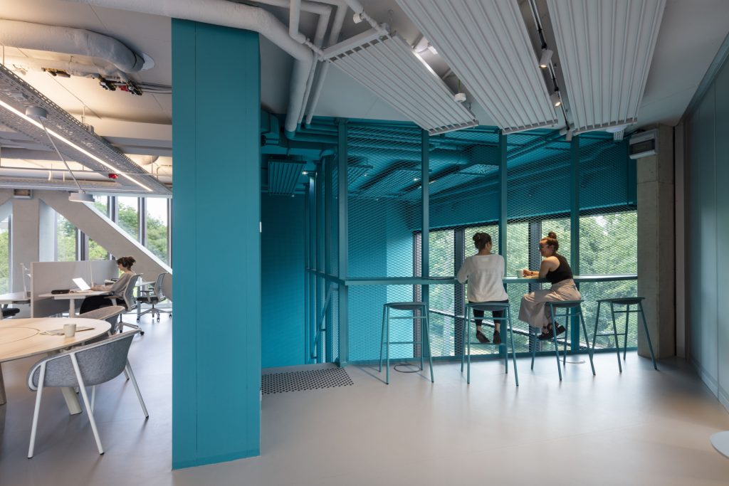 space in cyan